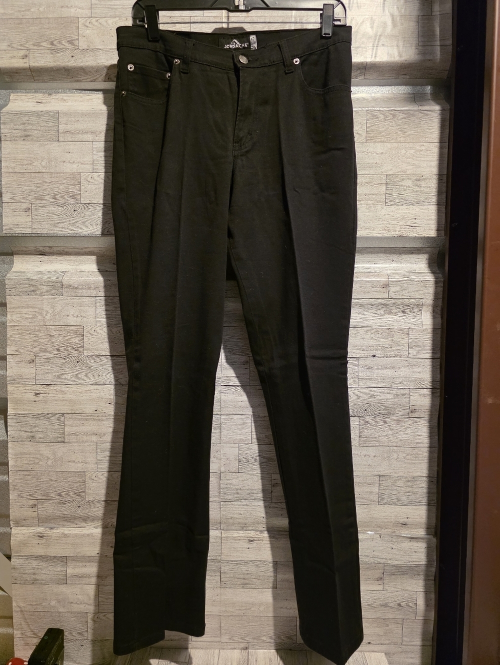 Jordache Black Straight-Leg Jeans